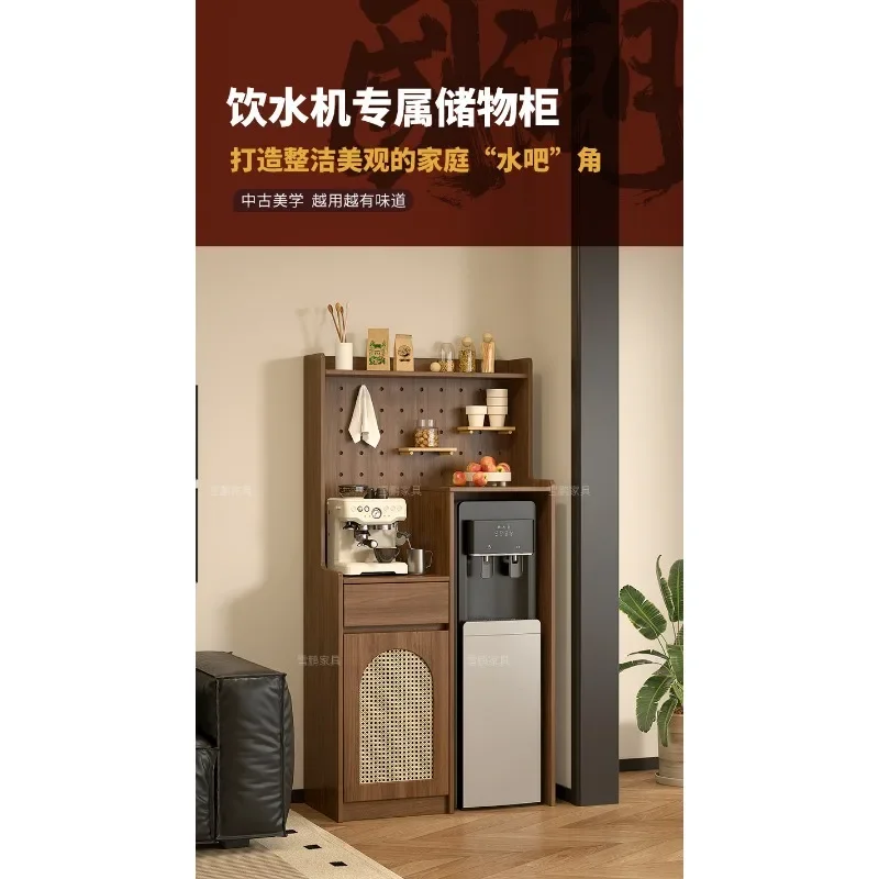 New medieval style embedded tea bar machine, dining side cabinet, teapot storage cabinet, restaurant water dispenser