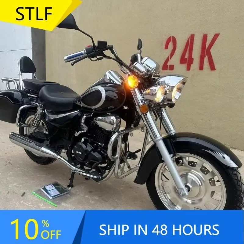 RRXunlong Rebel Cruise Storm Prince Four EFI Twin Cylinder 200cc Fuel 150 Retro Used Motorcycle Model XL200-2S 80km/h China Mad