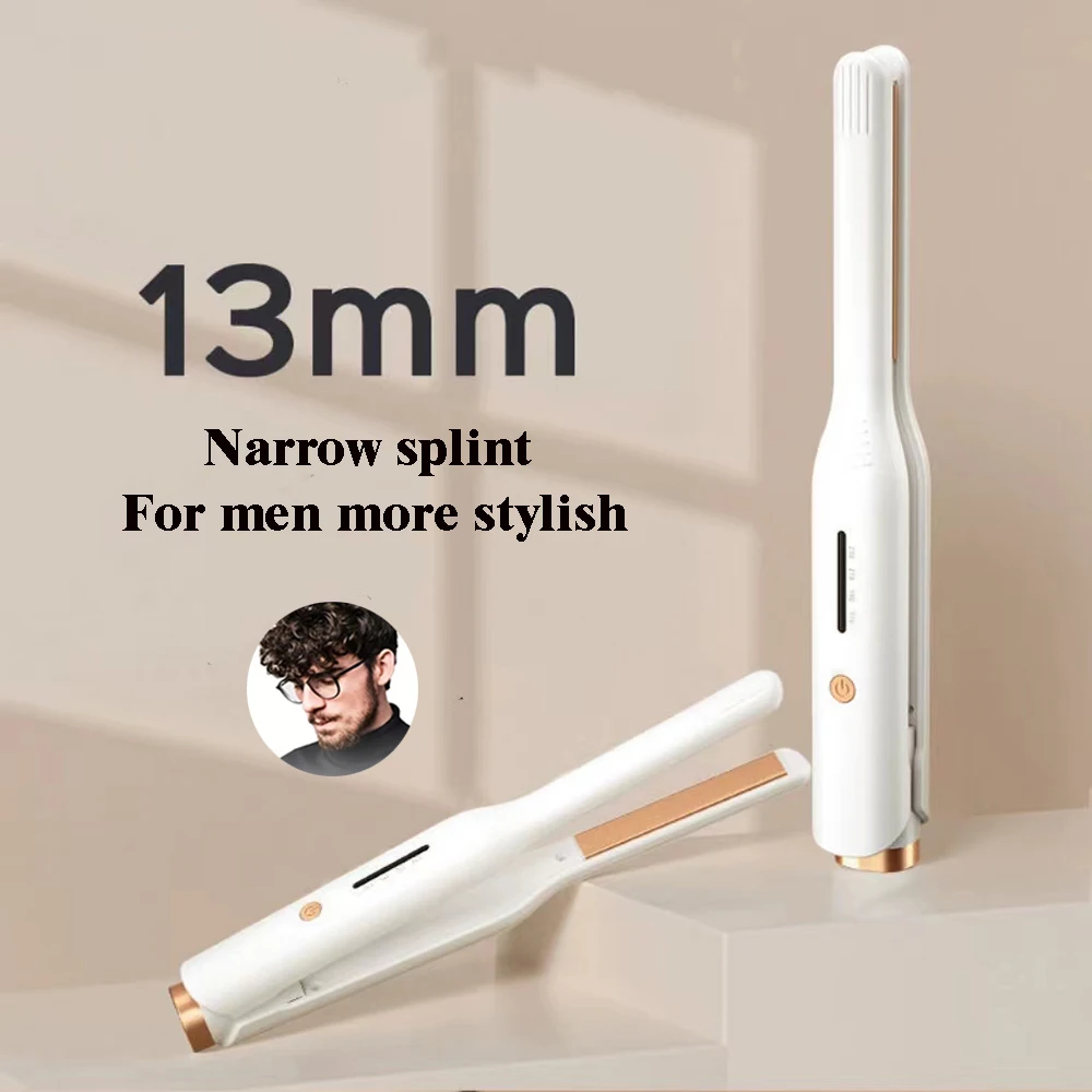 

Flat Iron Mini Hair Straightener Hair Curler Fast Heating Beard Straightening Iron Small Flat Iron For Short Hair Straightener