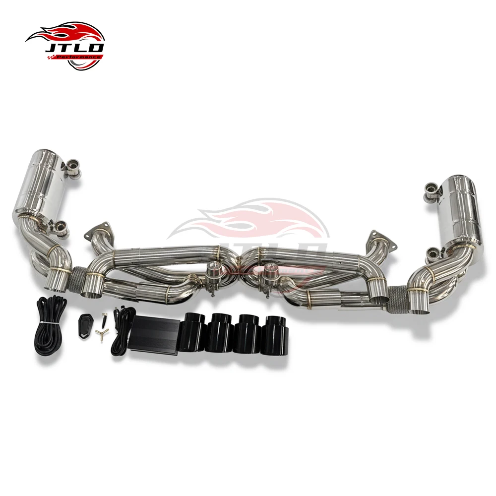 

Performance 304 Stainless Steel Catback Exhaust for Porsche 911 991.1 Carrera TIG Welded Valved Muffler with Quad Tips