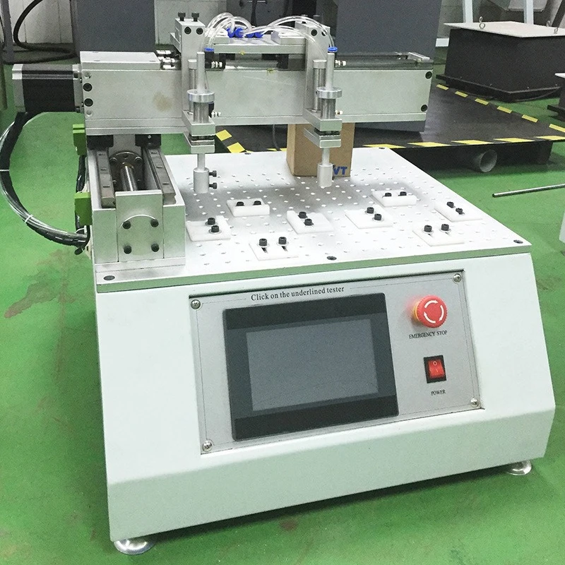 Double station tablet PC mobile phone click scribing life testing machine surface spray paint hardness tester equipment