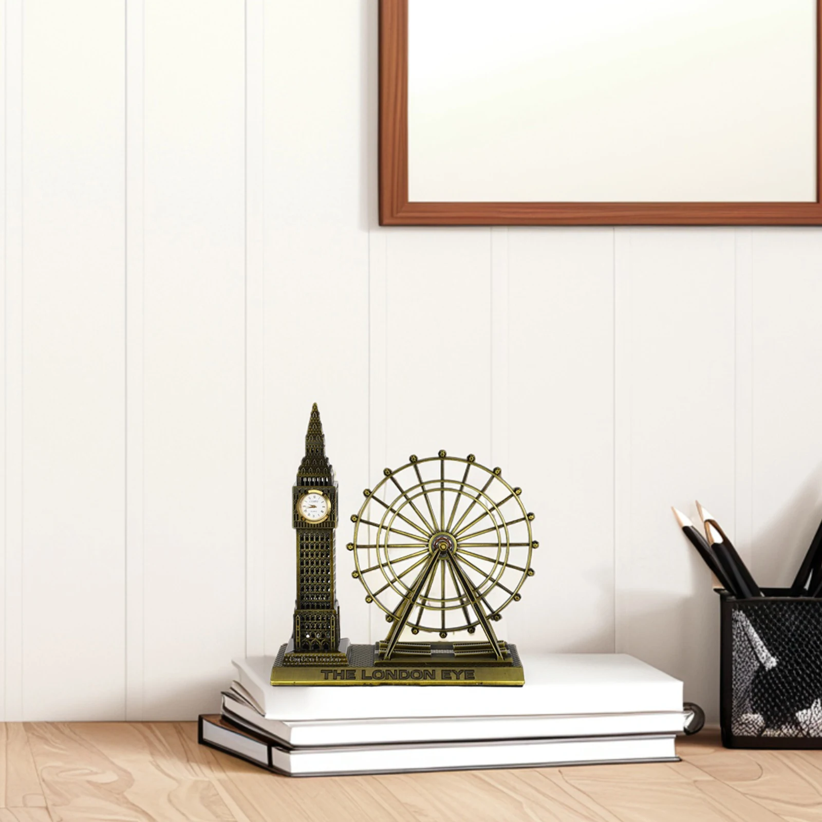 

British Architectural nament London Big Ferris Wheel Decoration Souvenir Home Office Alloy Model Stylish