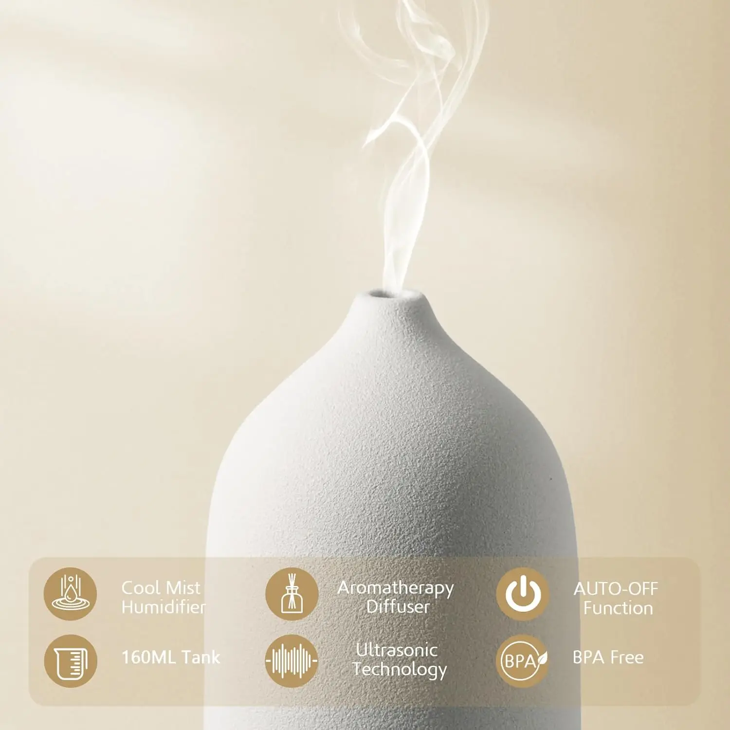 Essential Oil Diffuser Air Humidifier Ultrasonic 7 Colors  100ML Mini Aroma Diffuser Home Fragrance With LED Color Light
