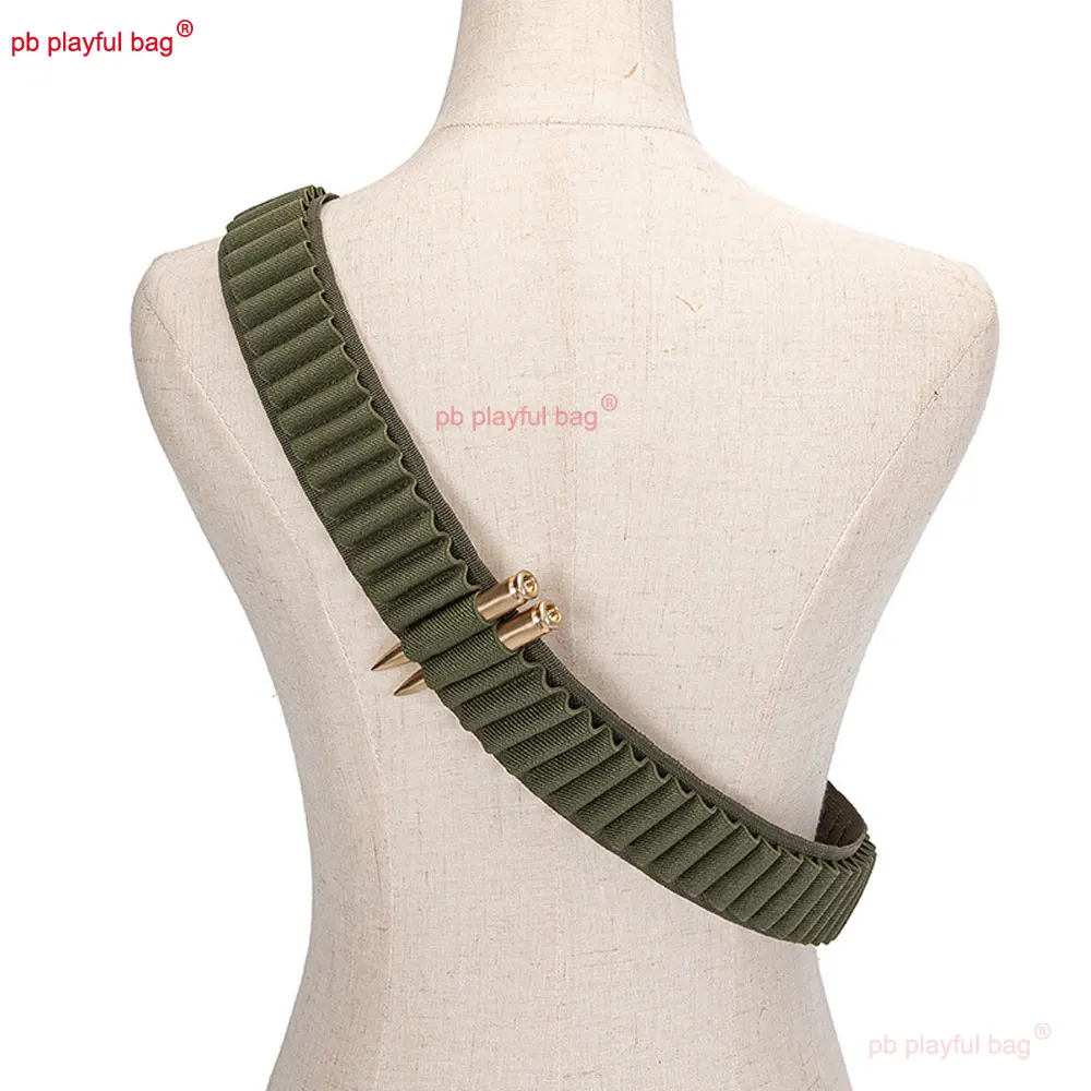 Outdoor Sports 50 Hole Waist Belt 5.56 Bullet Belt Tactical Equipment CS Game Toy Accessories Nylon Waist Belt QG560