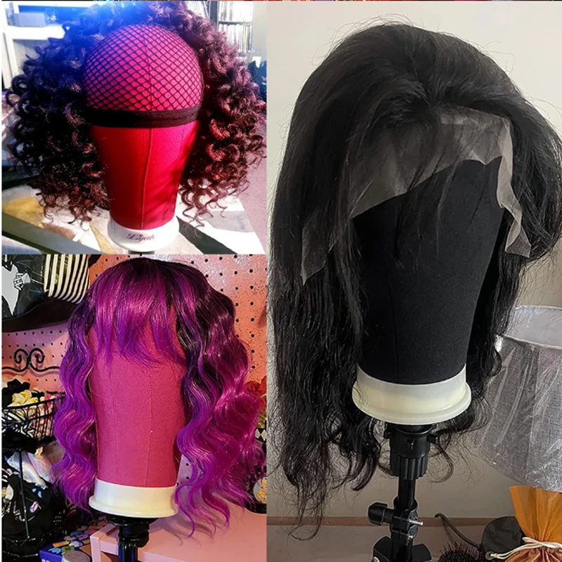 21-23 zoll Puppe Leinwand Block Perücke Kopf Mannequin Kopf Perücke Set Für Perücken Machen Display Styling