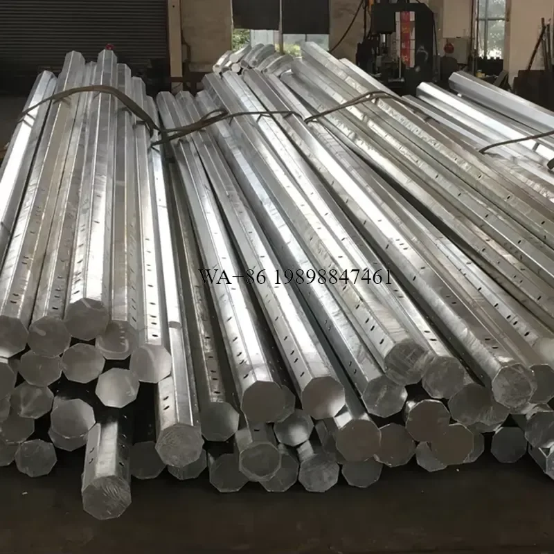 Wmwmnu for Telescopic Steel Tubular Pole Iron Metal Transmission Line Lamp Poles Competitive Price Poles