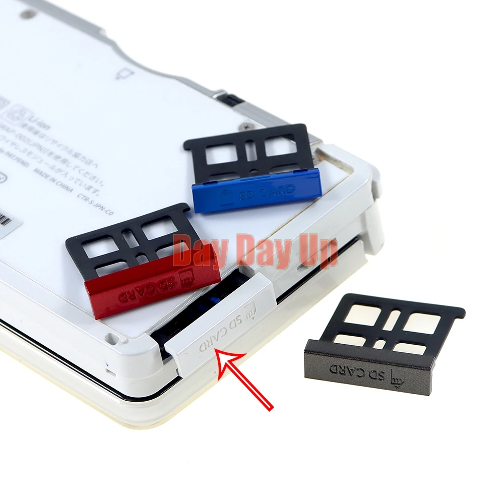 30 قطعة الأصلي ل 3DS SD فتحة للبطاقات التوصيل غطاء فتحة بطاقة الذاكرة