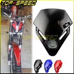 Dual Sport Motorcycle LED Headlight For Gas Gas TXT Pro EC EXC 280 125 250 300 Kawasaki Yamaha GSX ZXR CBR CBF Black Head Light