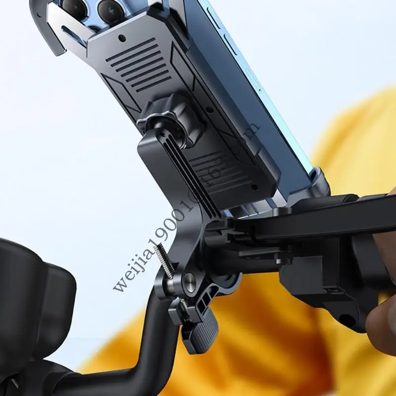 Upgrades Handlebar Clamp Mount Base Mount Adapter Plastic Handlebar Clamp Mount Base for 17mm Ball Socket Devices