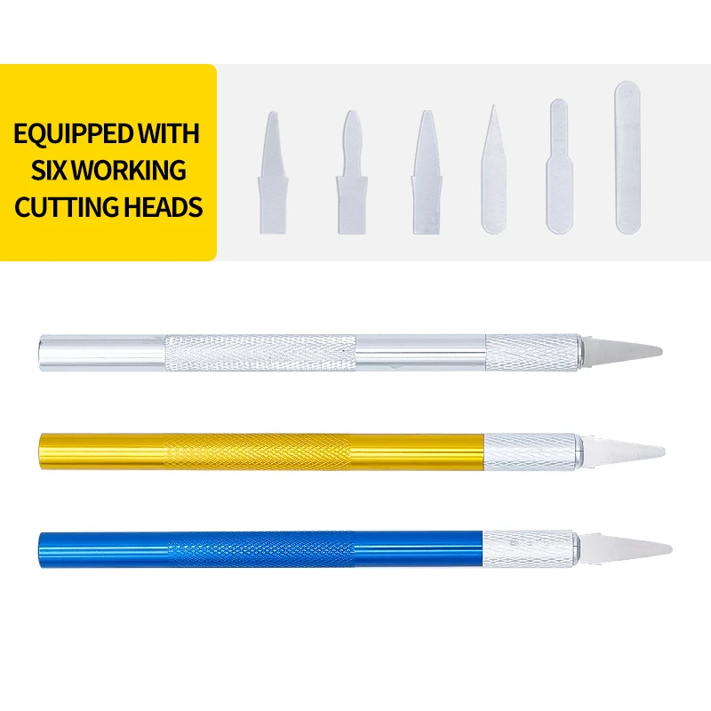 

3Pcs Dental Plaster Scalpel Blades Impression Material Mixing Knife Trimmer Teeth Wax Carving Tool Dentist Instrument