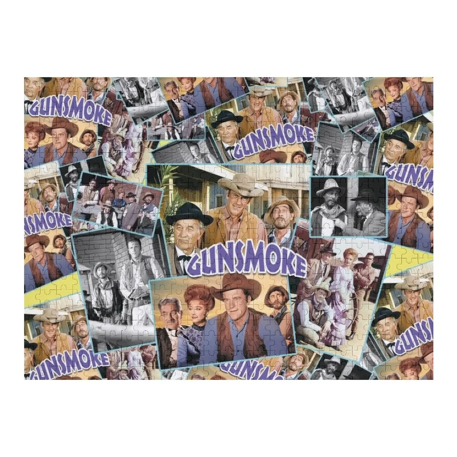 Gunsmoke, курительные оружие Головоломки Изображение Фото Дерево Фото Персонализированный пазл