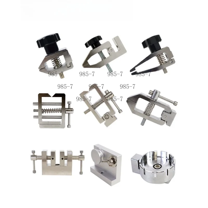 Three-jaw Spring Pressure Plate Clamp, Universal push pull gauge clamp for fishing line, terminal wire and membrane