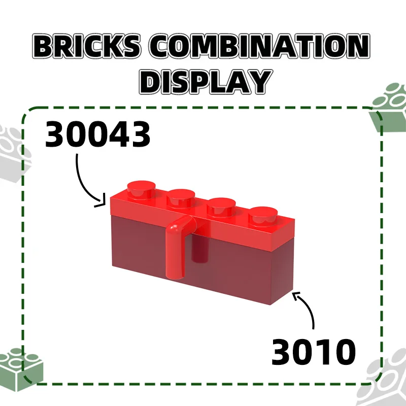 Wange 3010 100g/67PCS 1x4 Basic Building Block Moc Loose Parts Creativity with Bricks DIY Children's Toy Assembly Gift Storage