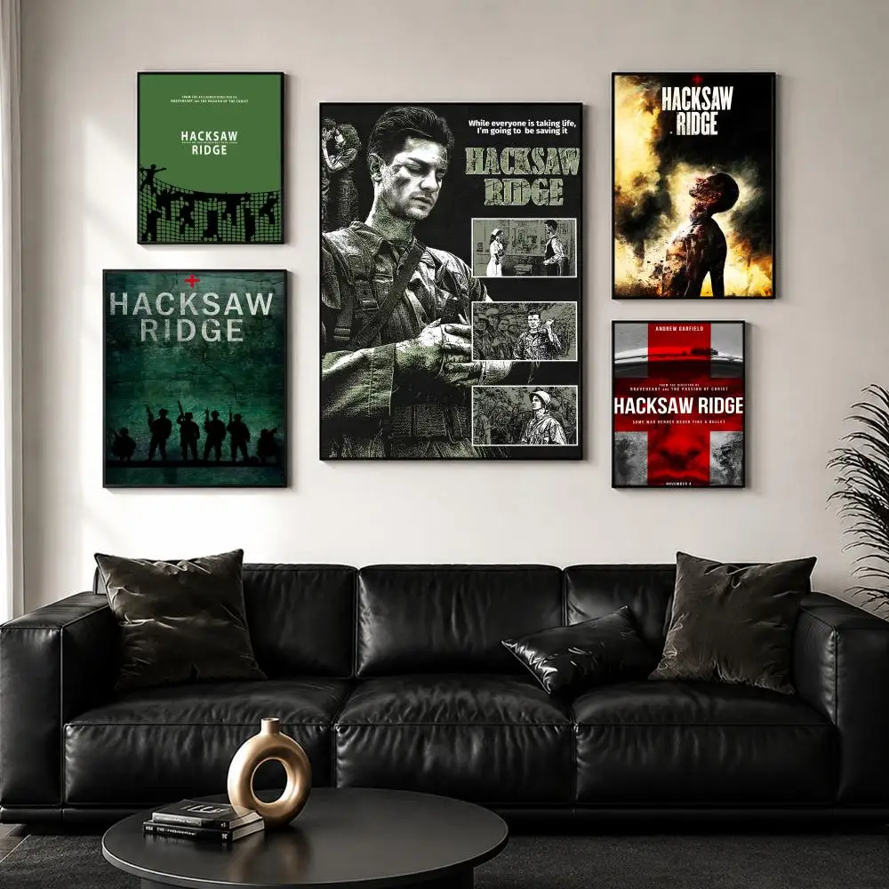 War Movie H-Hacksaw Ridge Painting Calligraphy Wall Art Canvas Poster Premium Home Decor Print for Living Room Bedroom