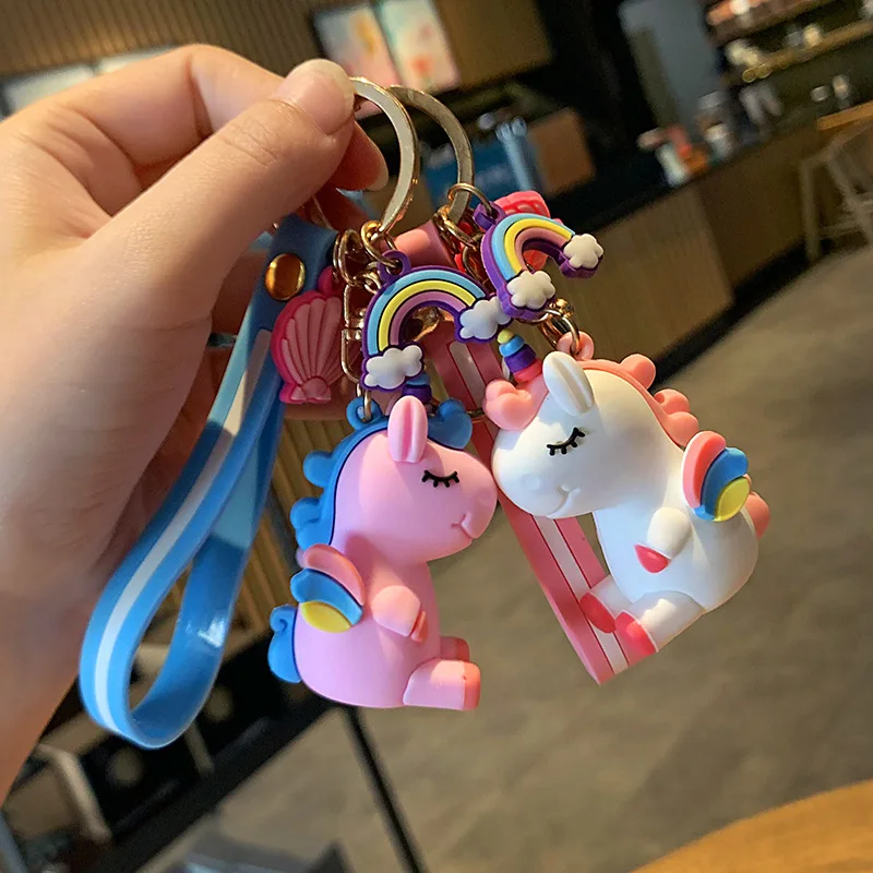 

miniso Keychain cartoon 3D figurine car key chain pendant