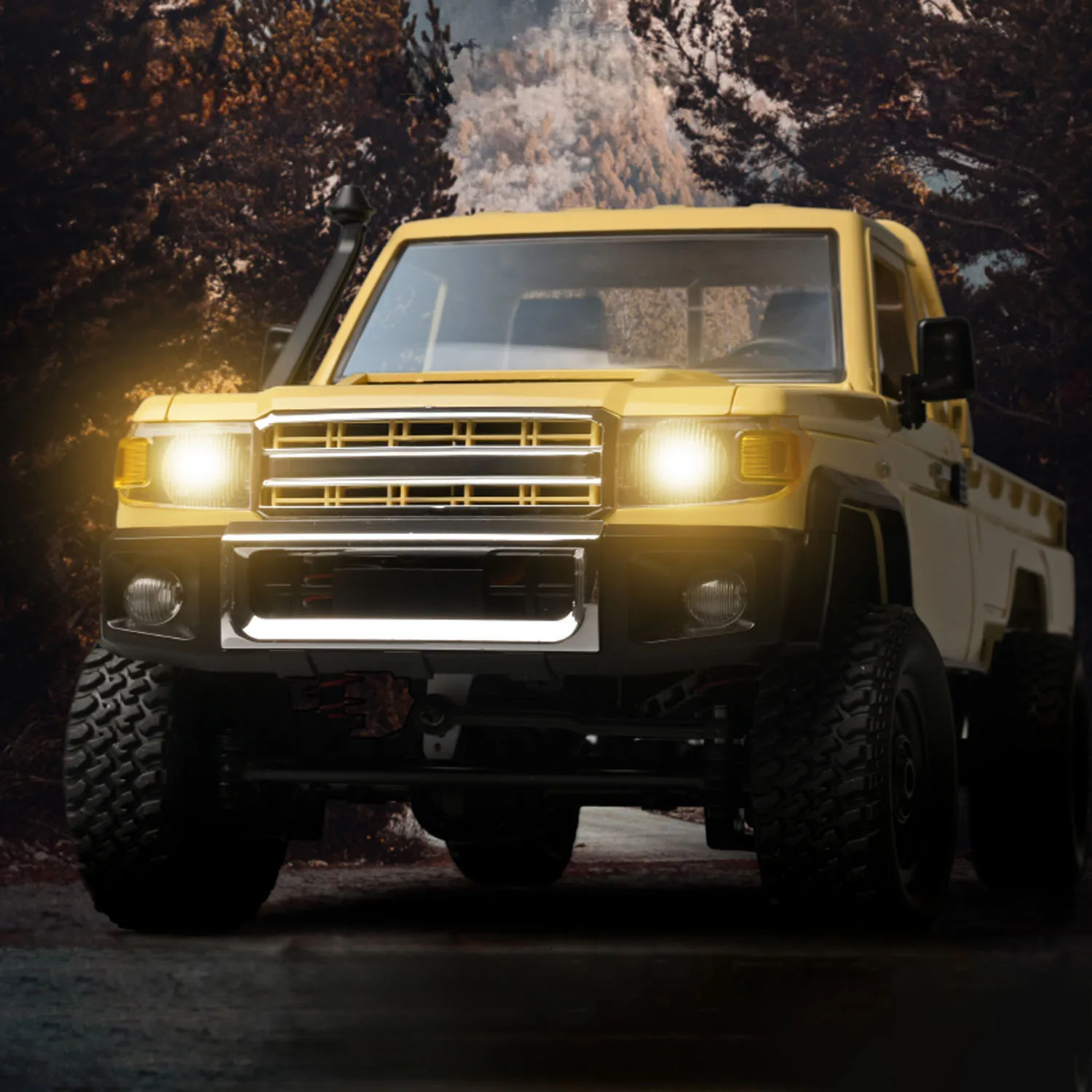 

JJRC MN-82 1/12 внедорожник с дистанционным управлением, радиоуправляемая модель гусеничного автомобиля 4x4, электромобиль 1,6 дюйма, открывающаяся задняя панель с зазором