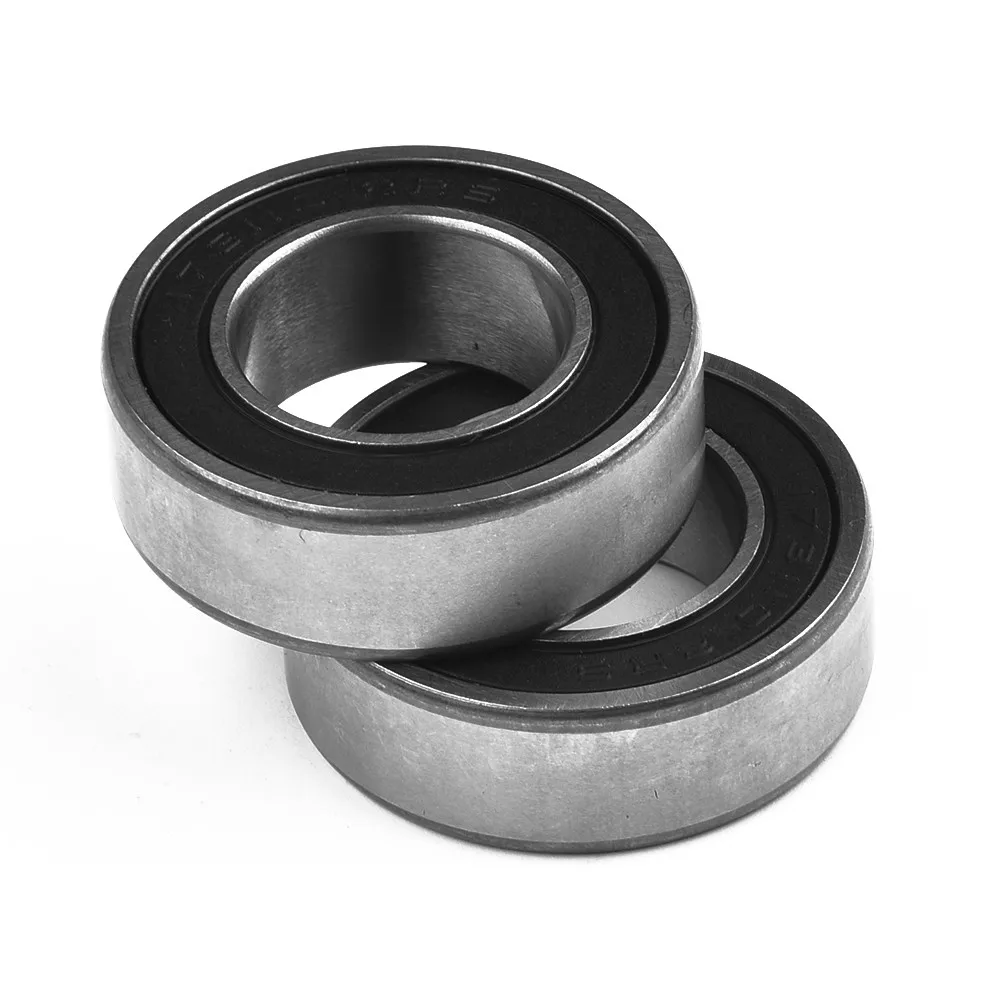 Premium Bike Bicycle Bottom Bracket Bearings 173110 2RS 17x31x10mm (2 Pack) Seal Double sealed 2RS Color Black+Silver