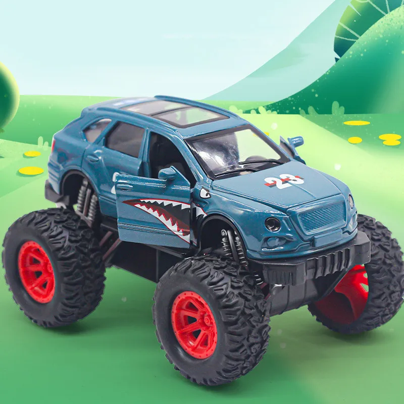 1: 36 سبيكة التراجع عجلة كبيرة على الطرق الوعرة نموذج مركبة ، محاكاة الصوت والألعاب الخفيفة ، تحصيل هدية الحلي ، بالجملة