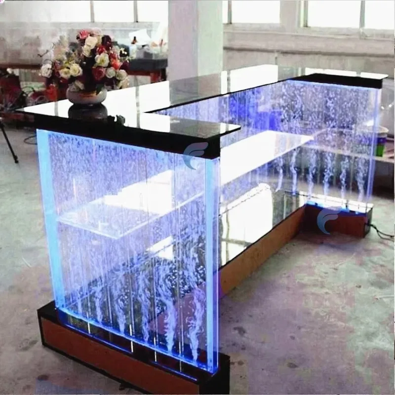 

Customization.LED Light Transparent Acrylic Bar/ Home Tables,clear Acrylic Plastic Modern Commercial Furniture Bar Furniture