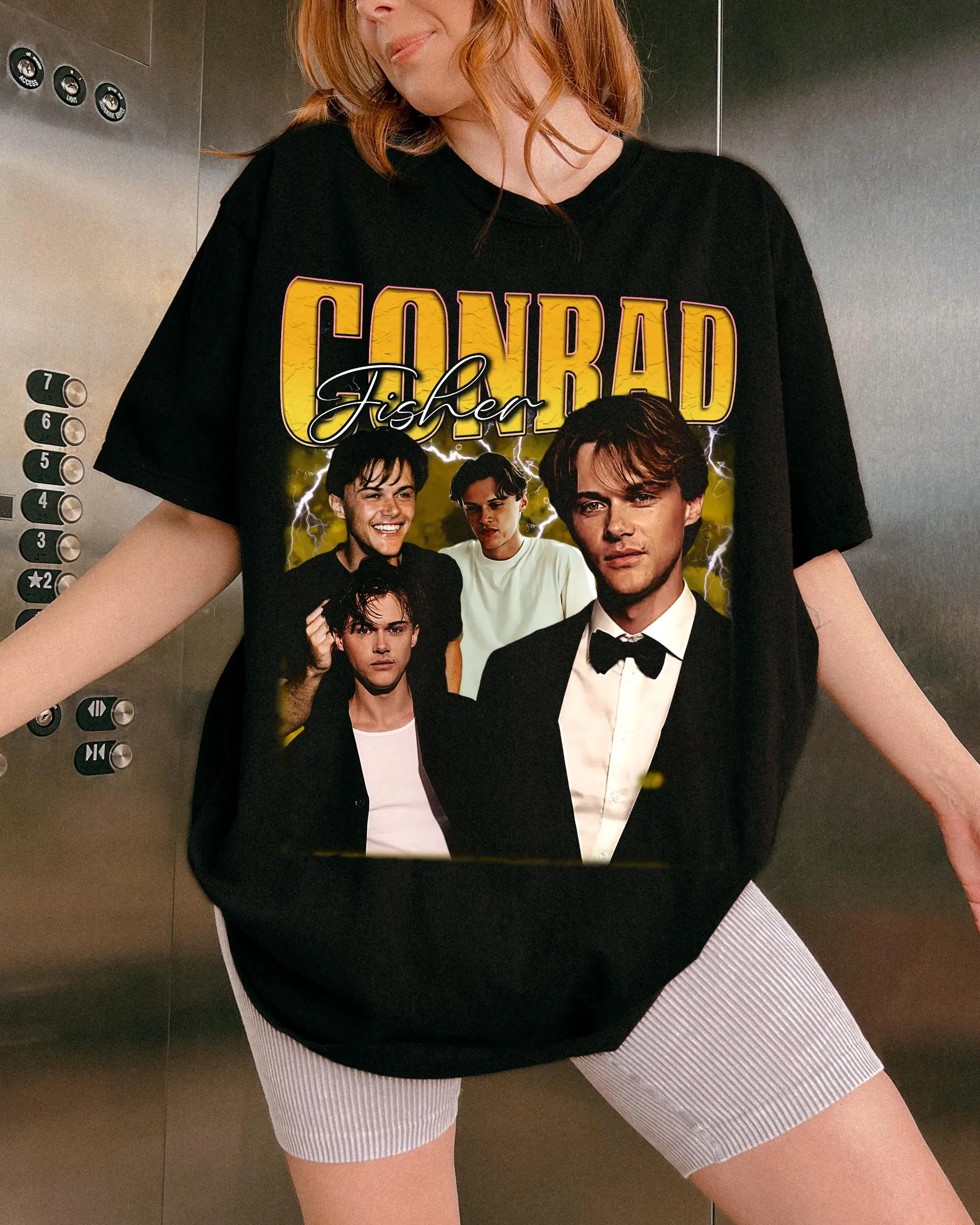 Vintage 90s estilo bootleg conrad fisher camiseta retro conforto cores conrad fisher camiseta presentes para homem mulher unissex camisetas