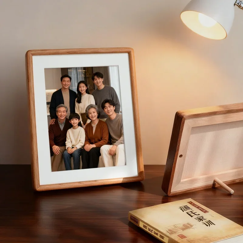 Solid Wood Photo Frame 12-Inch Black Walnut Picture Frame for Home Display, Elegant Art Frame, Durable & Stylish Design