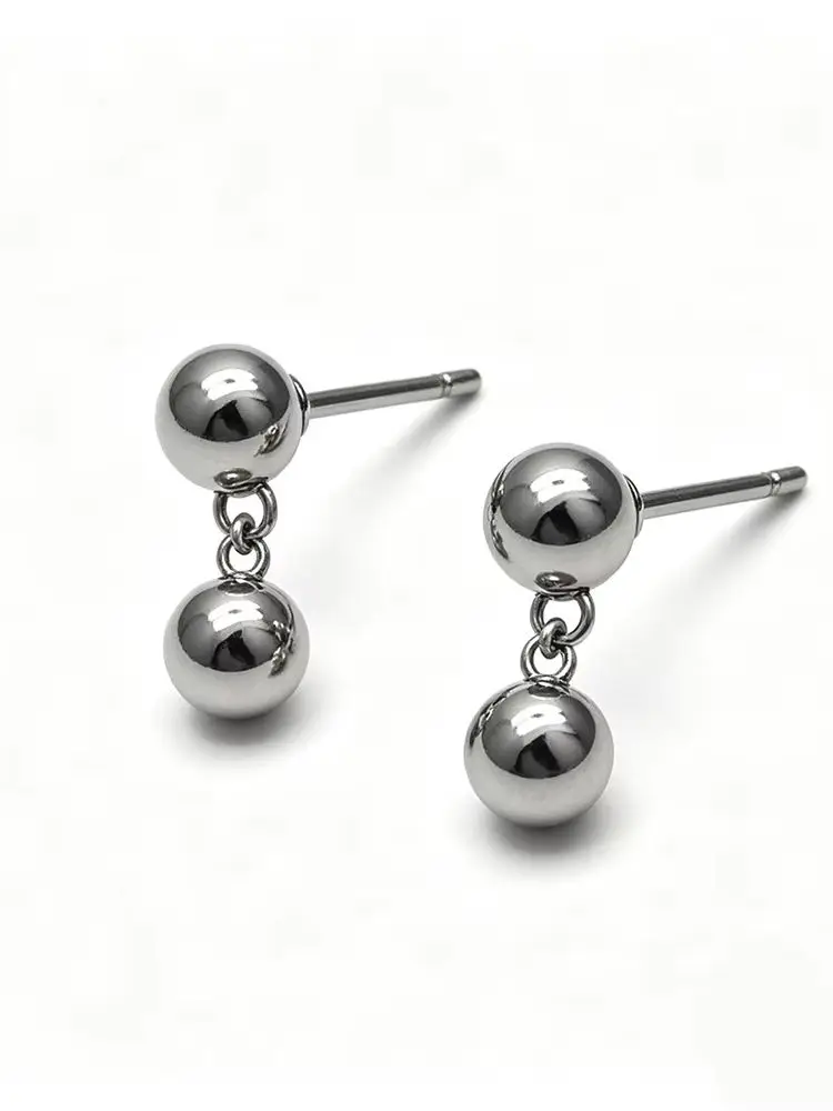 20 Stück/Los, 316 Edelstahl, 3 mm, runde Kugel-Ohrringe mit Öse für die Herstellung von Schmuckstücken im DIY-Stil. – Detail 9