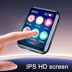 Bluetooth 5.4 MP3 MP4 Player 2 inch IPS Full Touch HD Color Screen Support Photo Radio Alarm Video e-book Support 128GB Storage