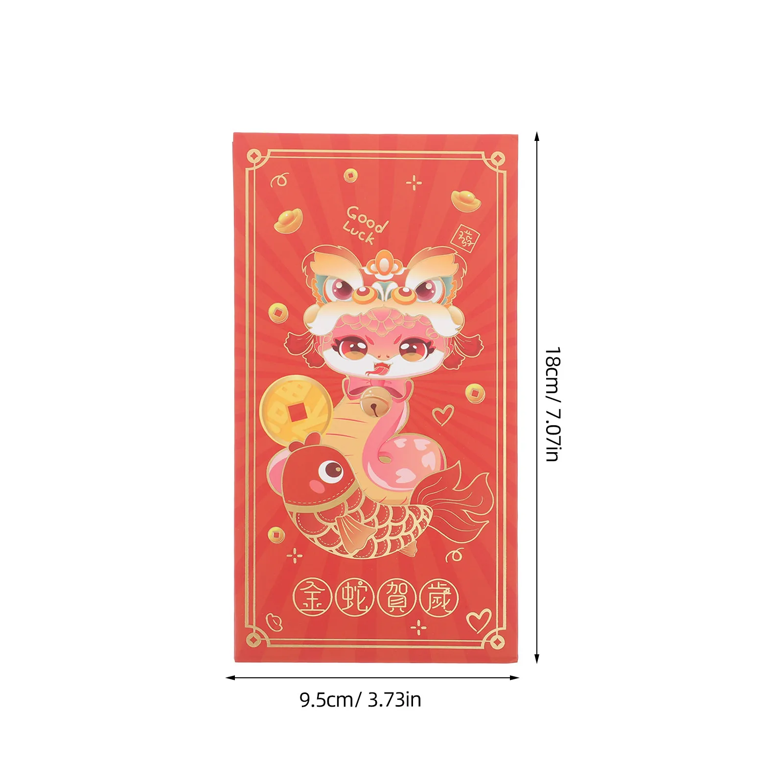 

2025 Year of Snake Red Envelopes Greeting Cards 3D Design Unique Cartoon Secure Closure Ideal for Chinese New Year Weddings