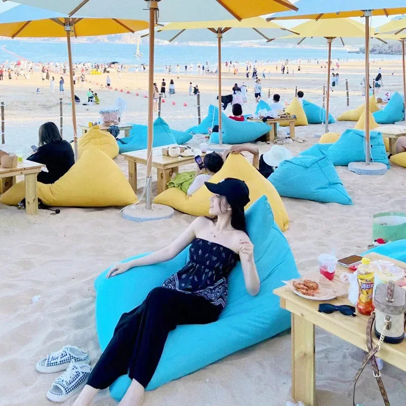 

Outdoor Lazy Sofa Bean Bag Waterproof Beach Tatami Courtyard Leisure Coffee Shop Camping Sofa