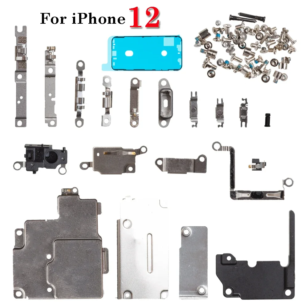 1set Full Inside Small Metal Parts Shield Plate Set Kit Holder Bracket For iPhone 6s 7 8 XS XR XS Max 11 12 13 14 Pro Max Plus