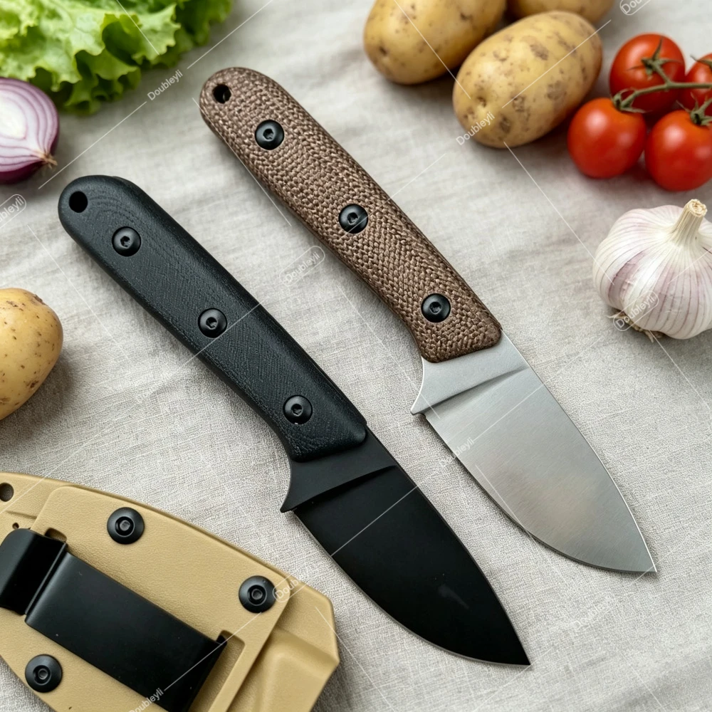 Multi-purpose Utility Slicing Meat Slicing Peeling Knife Pacaya Straight Knife G10 & Micarta Handle Perfect - Gift for Festivals