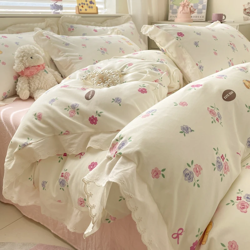 Bonenjoy 1pc Quilt Cover Floral Comforter Cover Single/Double/Queen/King Size Duvet Cover Home Bedding bettwäsche(No Pillowcase)