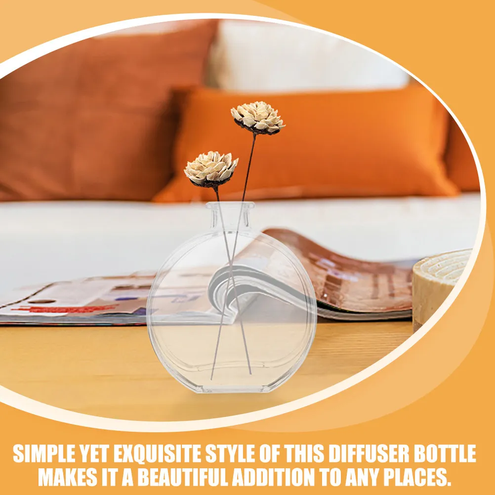 

1Set Glass Diffuser Bottle Aromatherapy Container Refillable Essential Oil Perfume Bottle Large Capacity Home Decor