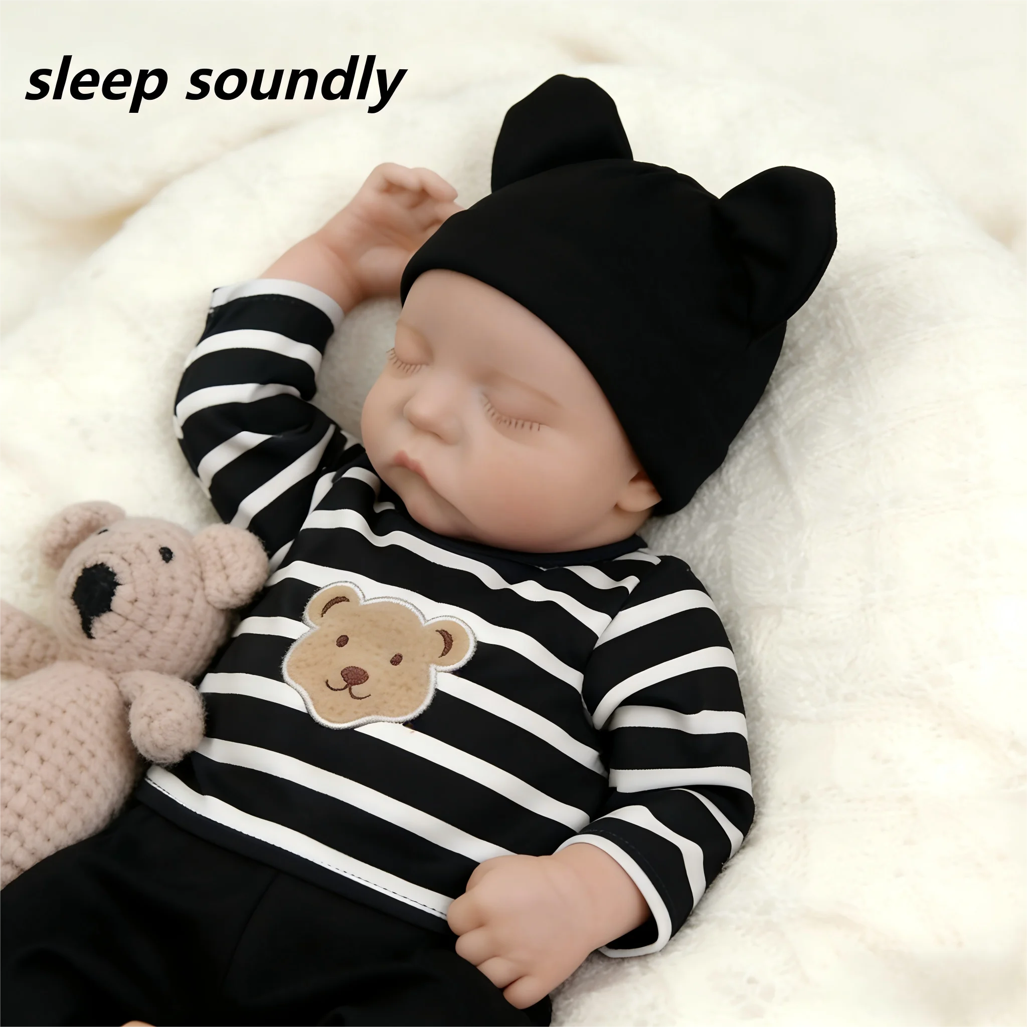 20 Zoll große Reborn-Babypuppe, realistische Neugeborenen-Vinylpuppe, das beste Weihnachts- und Geburtstagsgeschenk für Sammler, ideales Geschenk für Kinder und Puppenliebhaber, Rollenspiel und