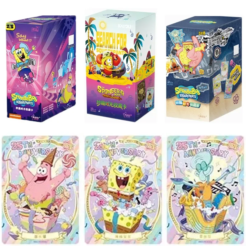 

Оригинальные коллекционные карточки KAYOU SpongeBob SquarePants Premium Fun Time Limited Edition, аниме-атрибутика, подарки для детей на праздники