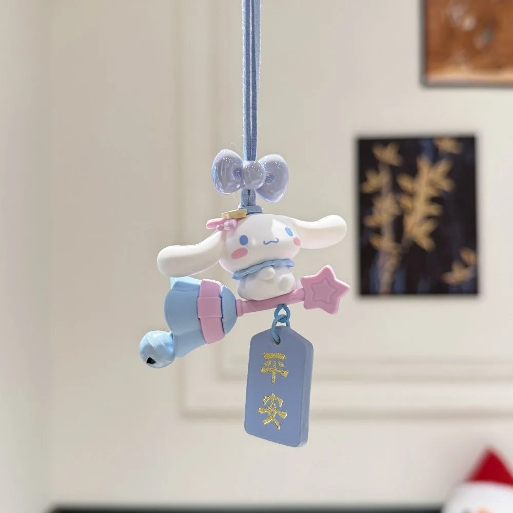 Sanrio Hello Kitty‌ Kuromi‌ Car Hanging Ornament Pendant Rearview Mirror Decoration Car Interior Accessory Fashion Lucky Gift