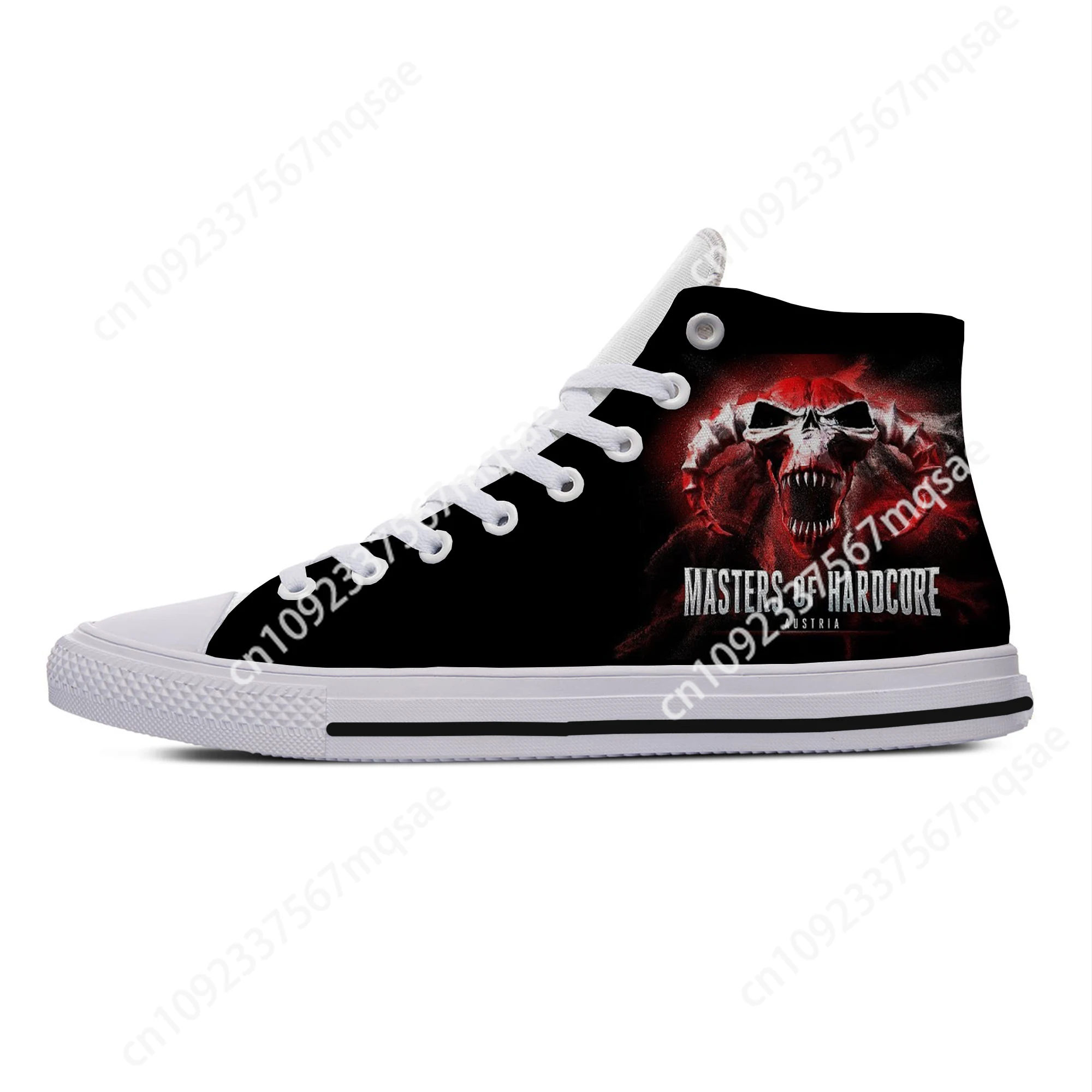 Hot Hardcore Music Masters Novelty Design Harajuku Lightweight High Top Canvas Shoes Men Women Summer Casual Breathable Sneakers