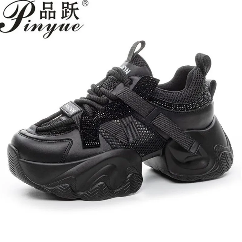 

Женская вулканизированная обувь толщиной 7 см, высококачественная водонепроницаемая и удобная спортивная обувь, женская обувь на плоской подошве, повседневная обувь 34-40