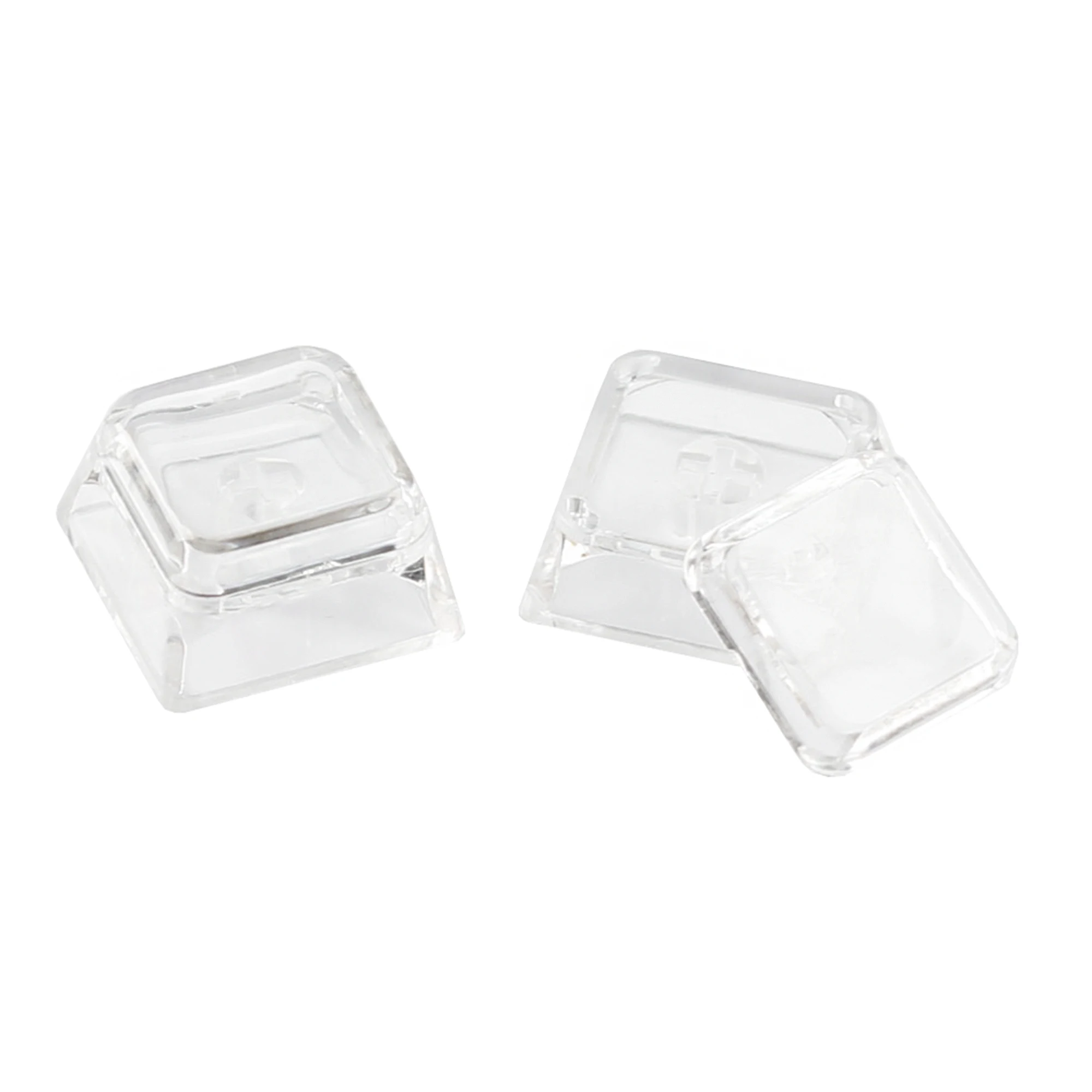 XDA Profile Transparent Cover Cap 1u Double-layer Design DIY Removable Stickers Blank PC Keycaps for MX Mechanical Keyboard