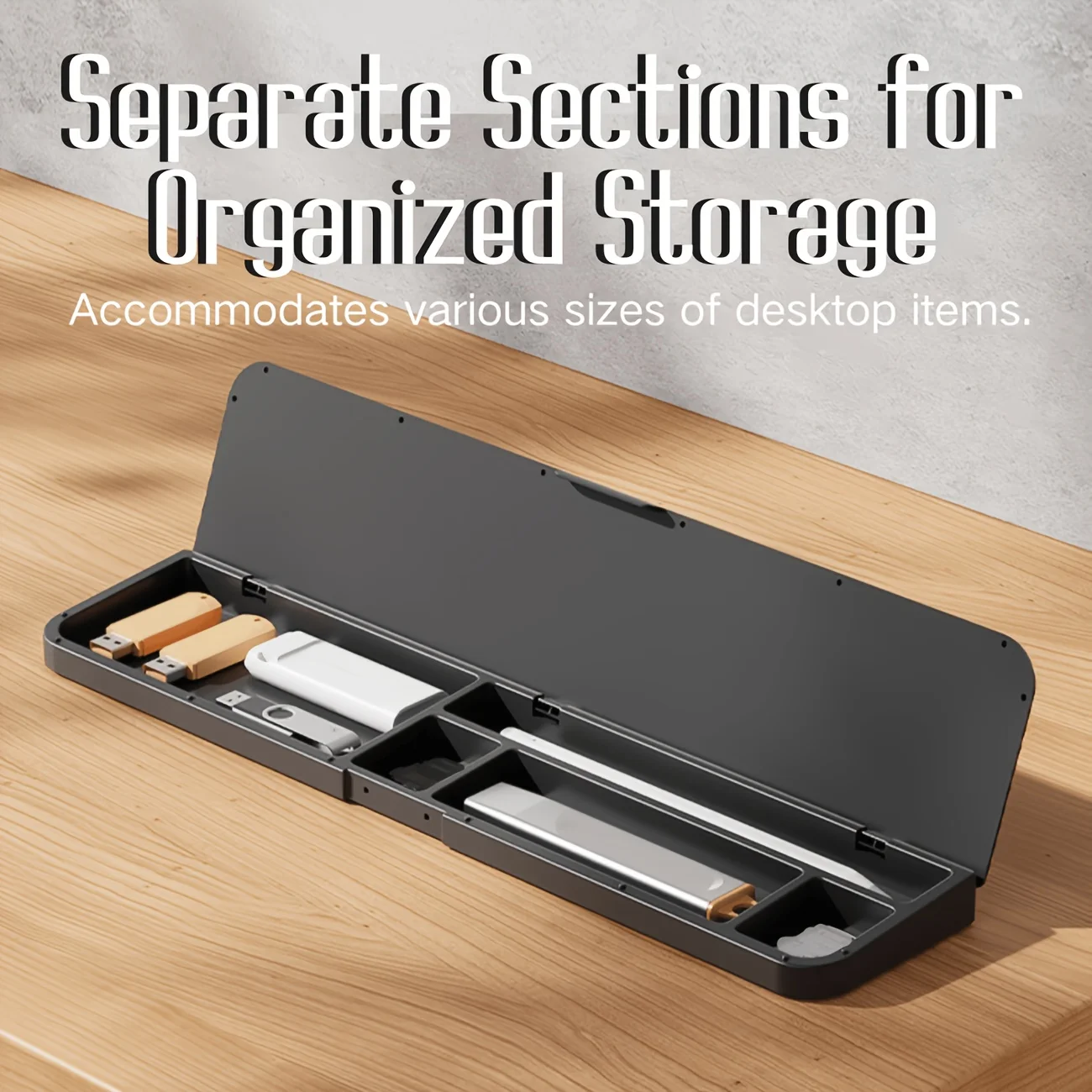 Keyboard Wrist Rest With Hidden Storage Compartment Features A Flip-Top Suitable For Storing Desktop Items Organizer Accessories