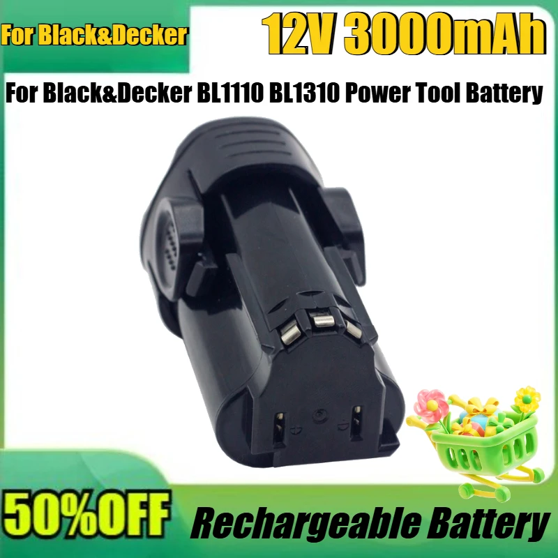 

New 3000mAh 10.8V/12V High Quality Battery for Black&Decker BL1110 BL1310 Power Tool Li-Ion Screwdriver Battery