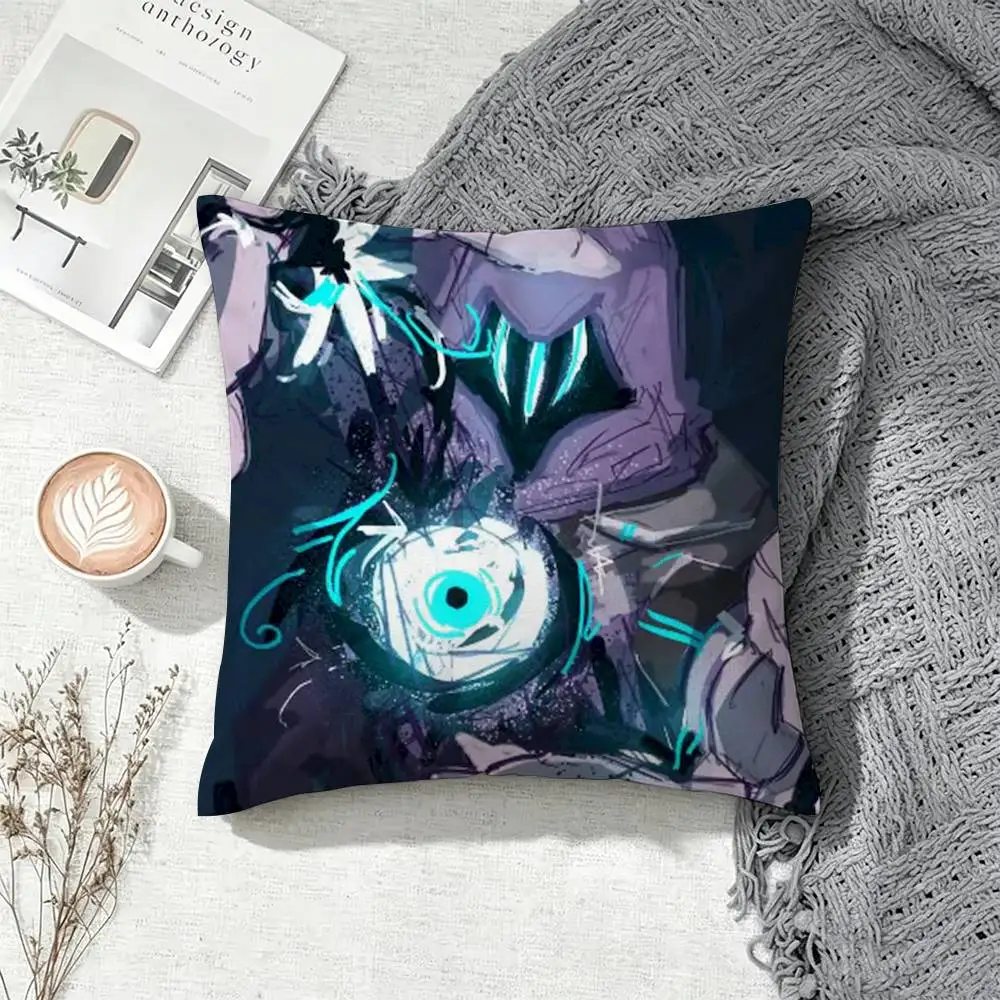 V-ValorantS O-Omen  Square Double-Sided Printed Pillow Case Sofa Cushion Cover Bedroom Bedside Decor