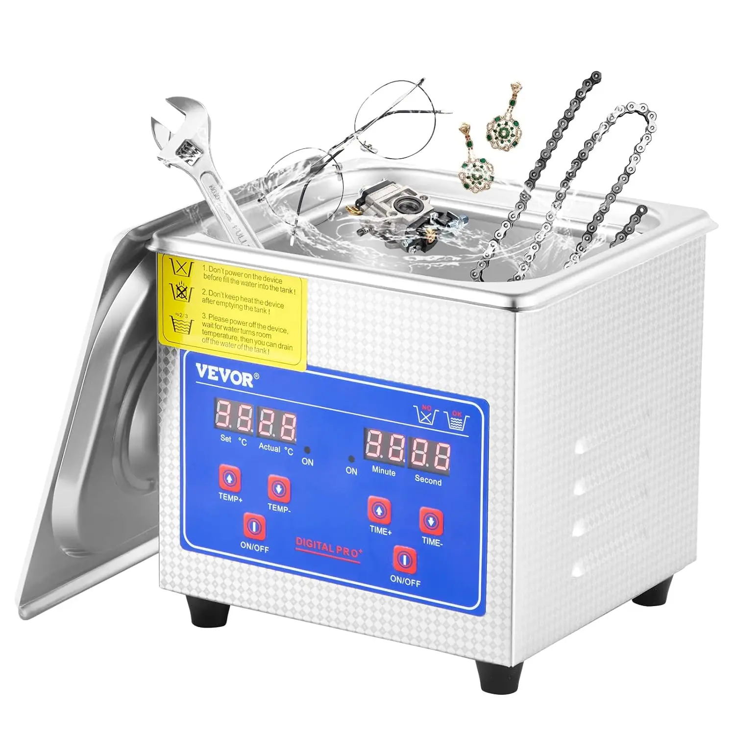 15L Ultrasonic Cleaner with Digital Timer&Heater Professional Ultrasonic Cleaner 40kHz Advanced Ultrasonic Cleaner 110V