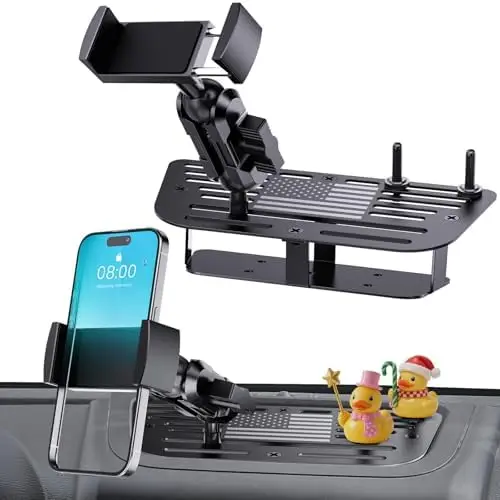 

Upgraded Metal Phone Mount for Wrangler JK JKU 2011-2018 | Dash Holder with Duck Mount System