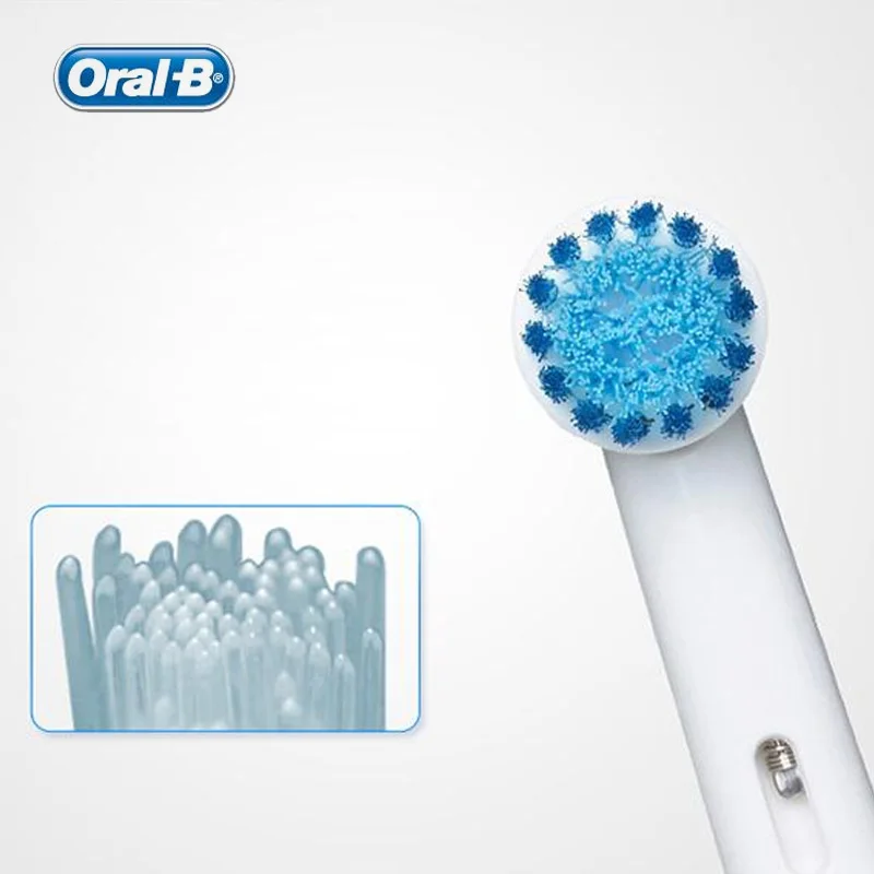 Orale B EB17 testine di ricambio per spazzole azione incrociata denti Super puliti testina per spazzolino da denti 4 pezzi per spazzolino elettrico orale B originale
