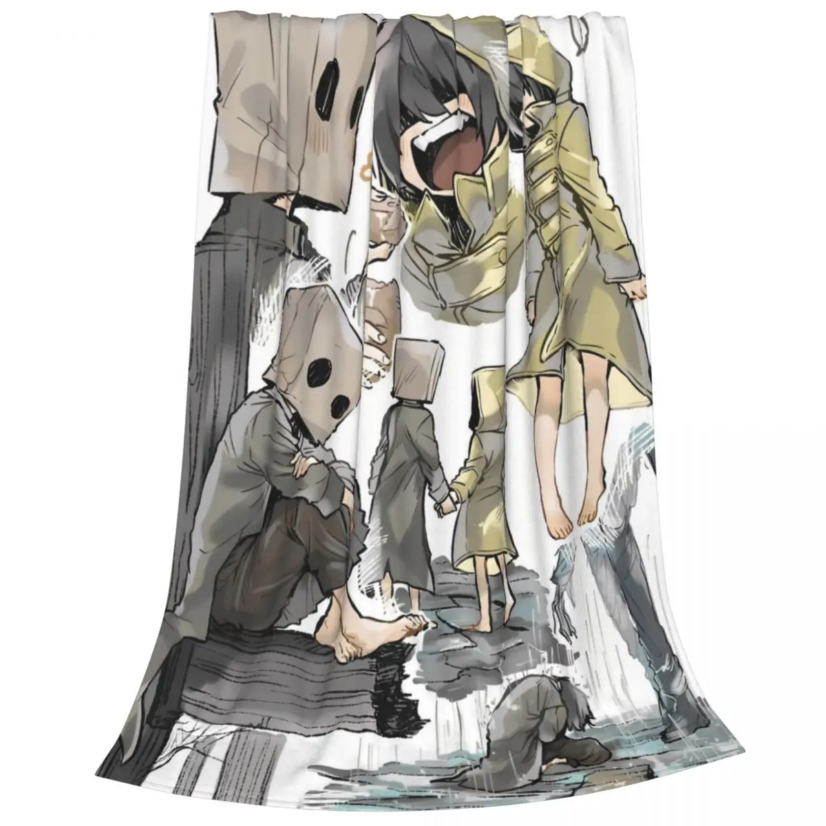 لعبة الكوابيس الصغيرة بطانية البقاء على قيد الحياة لعبة الرعب غامض مضحك الدافئة رمي البطانيات ل أريكة تتحول لسرير ربيع الخريف