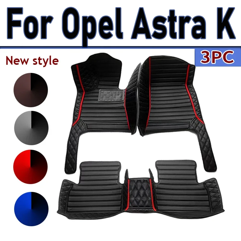 Customized Artificial Leather Car Floor Mat For Opel Astra K 2016 2017 2018 2019 2020 Protect Your Vehicle\'s Interior Accessory