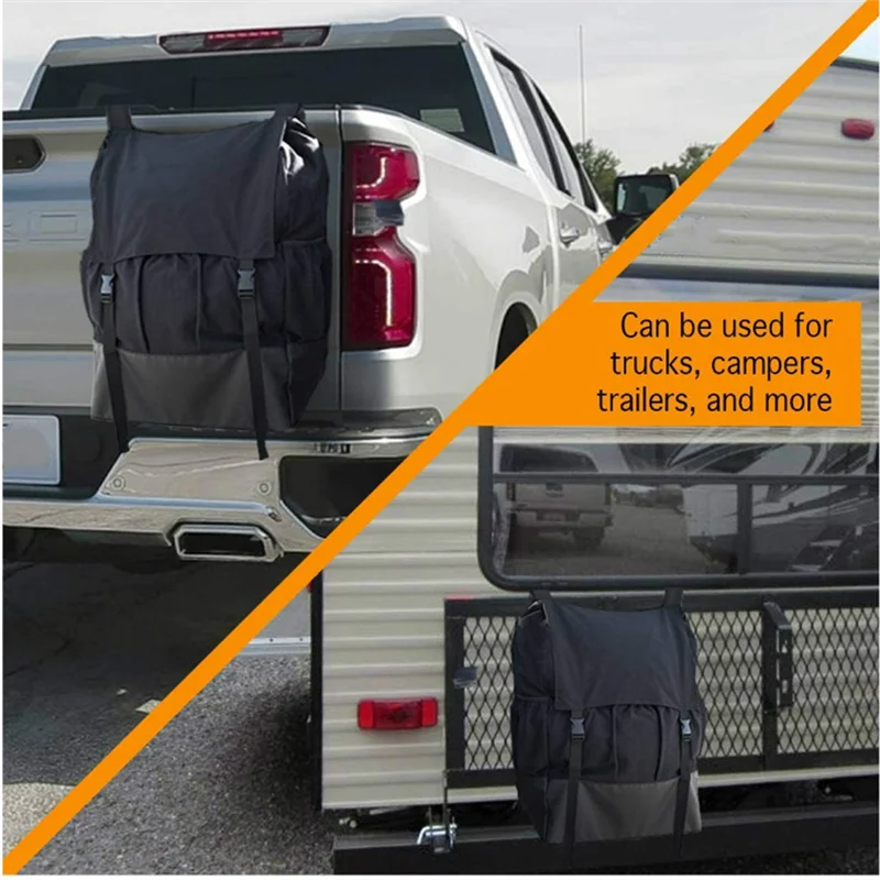 

Car Spare Tire Storage Trash Bag Spare Tire Trash Bag For Trucks, Campers,Off-Road Vehicles,Trailers 24X17X 8Inch