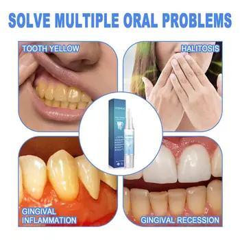 Suero en gel para encías dañadas, reparación rápida, alivio del dolor de muelas, alergia, caries, limpieza dental, pasta de dientes, limpieza profunda, manchas dentales 10 best sales Chiclete - №9