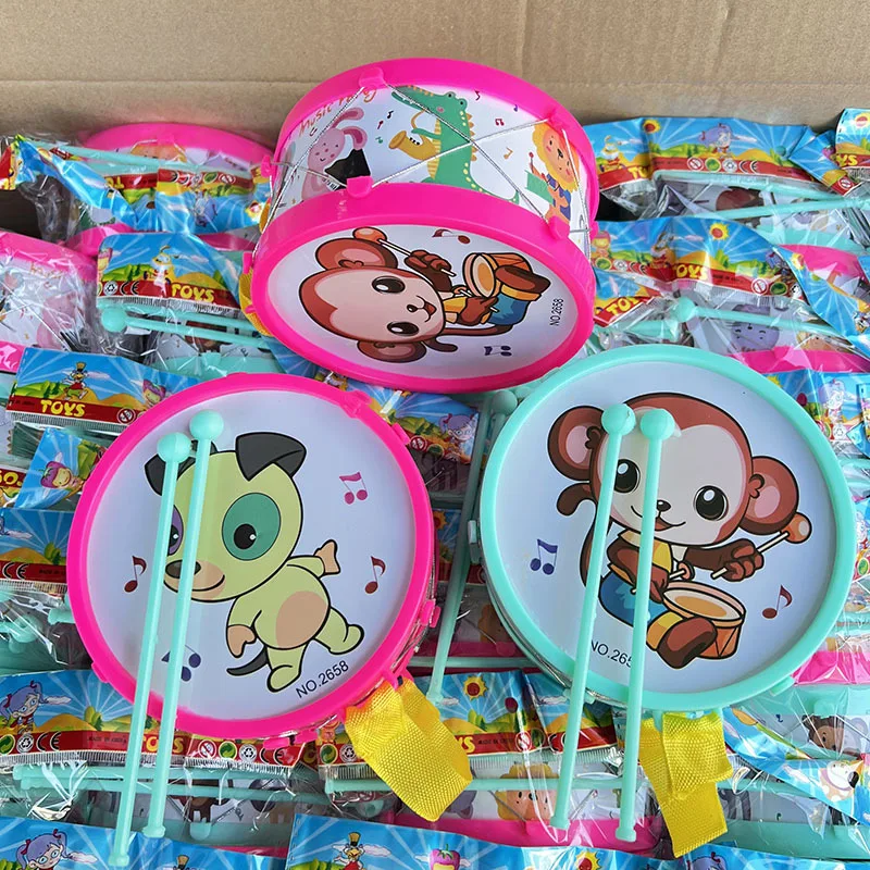 Instrumento Musical de dibujos animados para niños, juguetes, tambor de percusión, diversión, sonido de percusión, rompecabezas, juguetes, regalos de cumpleaños